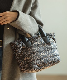 OPAQUE.CLIP | 【2WAY】ボーダーキルティングミドルトート(トートバッグ)