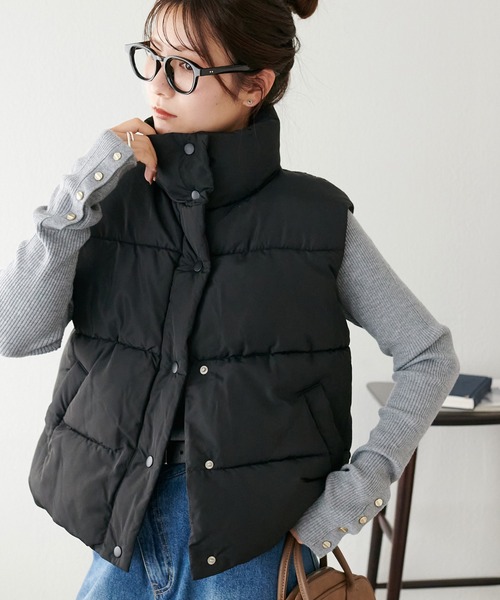 セール】【WEB限定】コンパクトスタンドダウンベスト（ベスト