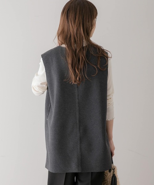 URBAN RESEARCH Sonny Label（アーバンリサーチサニーレーベル）の「『再入荷』リバーシブルメルトンジャージベスト（ベスト・レディース・グレー/ベージュ/ブラック・FREE）」の5枚目の写真