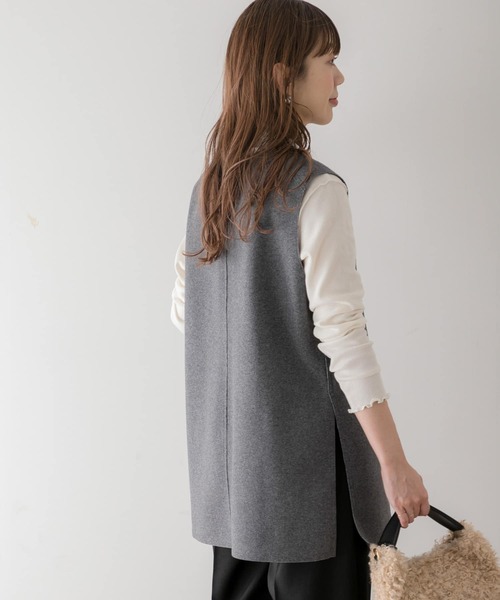 URBAN RESEARCH Sonny Label（アーバンリサーチサニーレーベル）の「『再入荷』リバーシブルメルトンジャージベスト（ベスト・レディース・グレー/ベージュ/ブラック・FREE）」の9枚目の写真