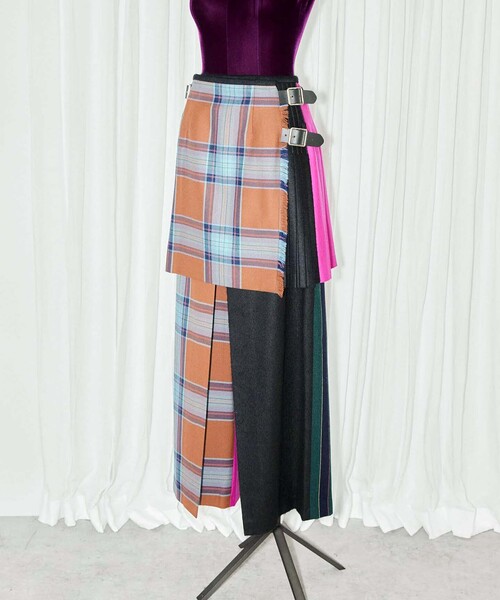 O'NEIL of DUBLIN（オニールオブダブリン）の「【O'neil of Dublin】別注 PATCHWORK GAUCHO パンツ[BK]（その他パンツ・レディース・ブラック・10）」の2枚目の写真