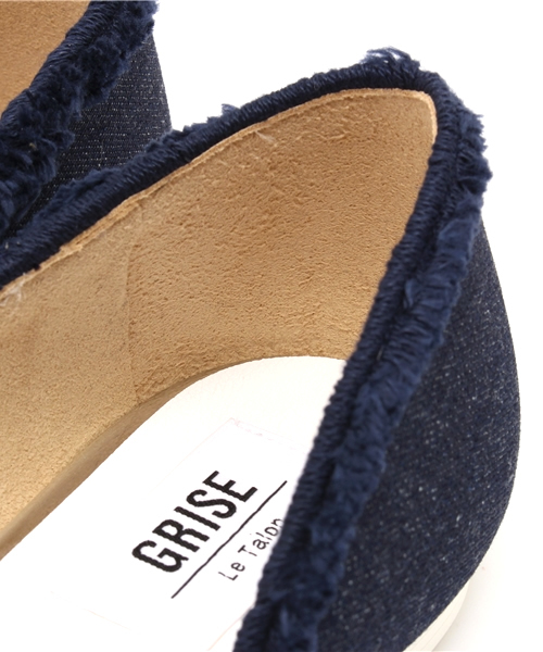 LE TALON（ルタロン）の「◆Le Talon GRISE◆  ポインテッドフリンジフラット（その他シューズ・レディース・ネイビー・37.5/35.5/36.5/36/37/38）」の6枚目の写真