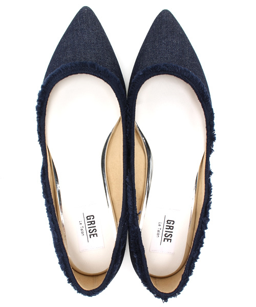 LE TALON（ルタロン）の「◆Le Talon GRISE◆  ポインテッドフリンジフラット（その他シューズ・レディース・ネイビー・37.5/35.5/36.5/36/37/38）」の8枚目の写真
