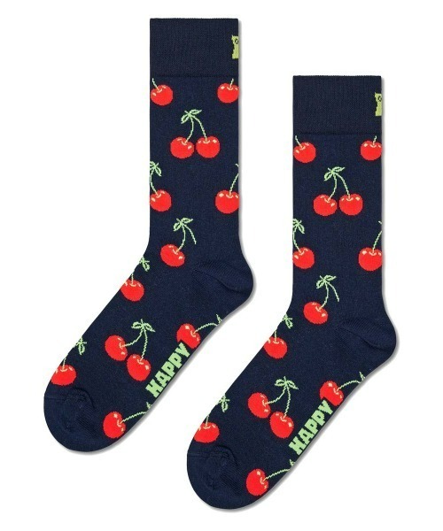 Happy Socks（ハッピーソックス）の「Happy Socks Cherry クルーソックス 10201109（ソックス/靴下・レディース・ネイビー/ブラック・L/M）」の6枚目の写真