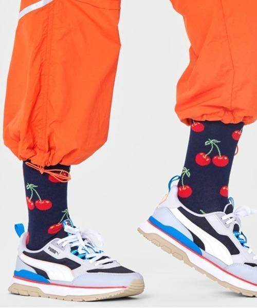 Happy Socks（ハッピーソックス）の「Happy Socks Cherry クルーソックス 10201109（ソックス/靴下・レディース・ネイビー/ブラック・L/M）」の4枚目の写真