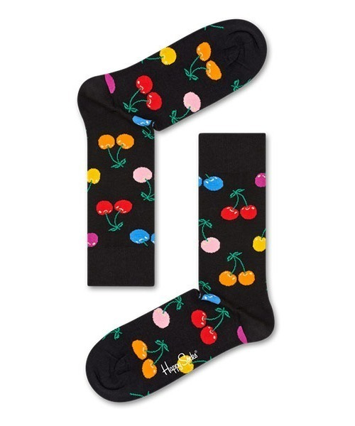 Happy Socks（ハッピーソックス）の「Happy Socks Cherry クルーソックス 10201109（ソックス/靴下・レディース・ネイビー/ブラック・L/M）」の7枚目の写真