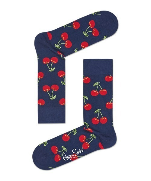 Happy Socks（ハッピーソックス）の「Happy Socks Cherry クルーソックス 10201109（ソックス/靴下・レディース・ネイビー/ブラック・L/M）」の8枚目の写真