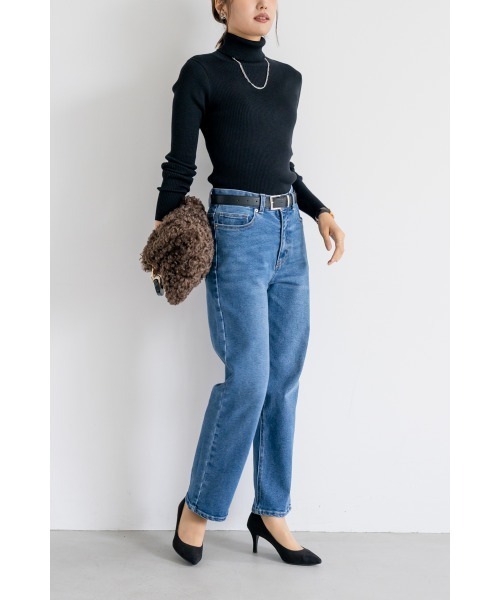 M.deux（エムドゥ）の「●ベーシックタートルニット●（ニット/セーター・レディース・ライトグレー/レッド/ブラック/グリーン/マスタード/オフホワイト/その他・MEDIUM）」の18枚目の写真