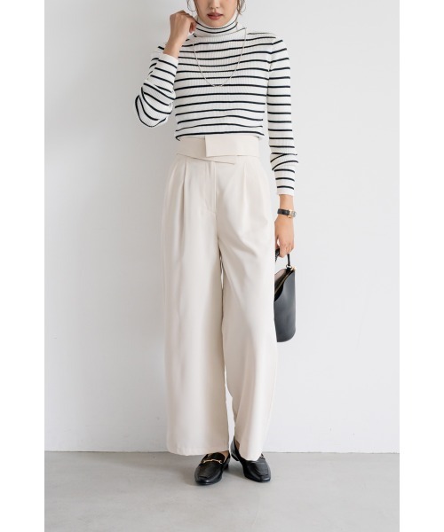 M.deux（エムドゥ）の「●ベーシックタートルニット●（ニット/セーター・レディース・ライトグレー/レッド/ブラック/グリーン/マスタード/オフホワイト/その他・MEDIUM）」の15枚目の写真