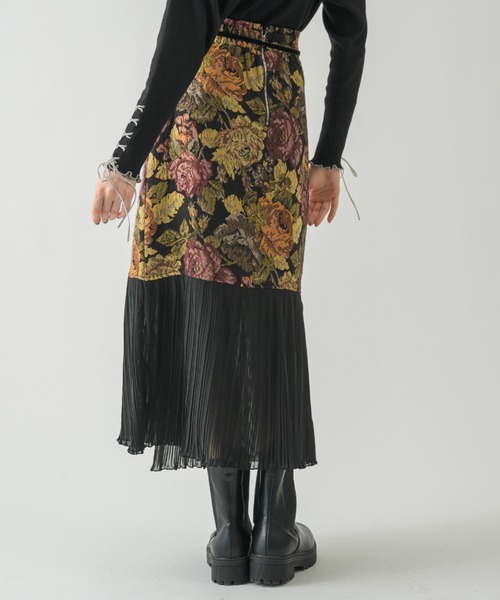 idem イデム　romantic lace ribbon skirt idem（イデム）の「romantic lace ribbon skirt / レースリボン