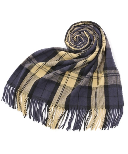 GLOBAL WORK（グローバルワーク）の「静電軽減柄ストール/704763（ストール/ショール・レディース・グレー/ベージュ/イエロー/ネイビー/ネイビー系/イエロー系その他/グリーン・FREE）」の9枚目の写真