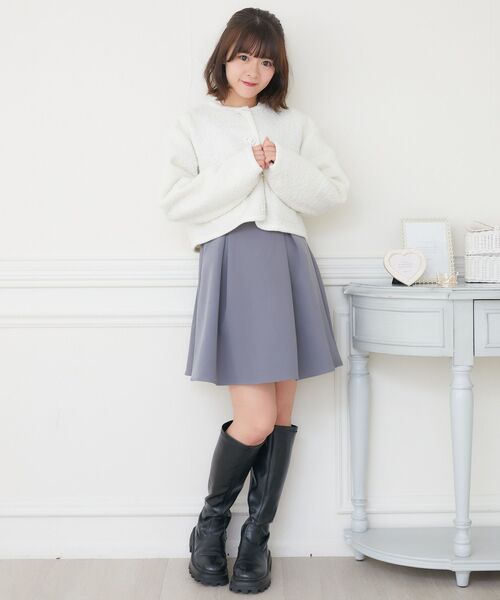 ems excite（エムズエキサイト）の「ビジュー釦JK（ノーカラージャケット・レディース・ナチュラル/ブラック・FREE）」の13枚目の写真