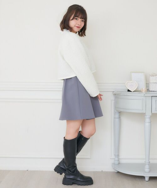 ems excite（エムズエキサイト）の「ビジュー釦JK（ノーカラージャケット・レディース・ナチュラル/ブラック・FREE）」の14枚目の写真