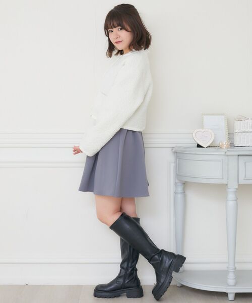 ems excite（エムズエキサイト）の「ビジュー釦JK（ノーカラージャケット・レディース・ナチュラル/ブラック・FREE）」の15枚目の写真