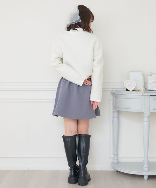 ems excite（エムズエキサイト）の「ビジュー釦JK（ノーカラージャケット・レディース・ナチュラル/ブラック・FREE）」の16枚目の写真