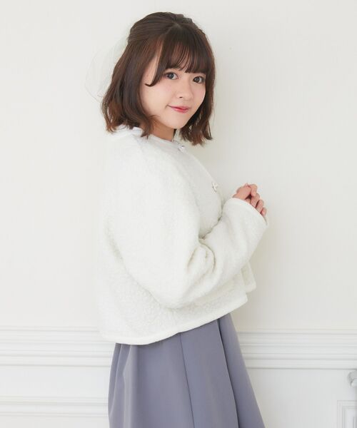 ems excite（エムズエキサイト）の「ビジュー釦JK（ノーカラージャケット・レディース・ナチュラル/ブラック・FREE）」の20枚目の写真