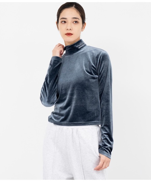 ANAP（アナップ）の「刺繍ベロアハイネックトップス長袖（Tシャツ/カットソー・レディース・ブラック/ブルー/ピンク/オフホワイト・FREE）」の16枚目の写真