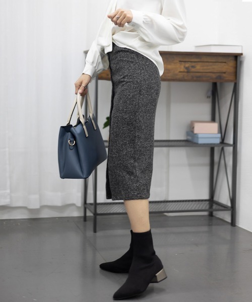 Miniministore（ミニミニストア）の「ツイード調スカート 秋冬ペンシルスカート（スカート・レディース・ブラック/グレー・S/XL/M/XXL/L）」の13枚目の写真