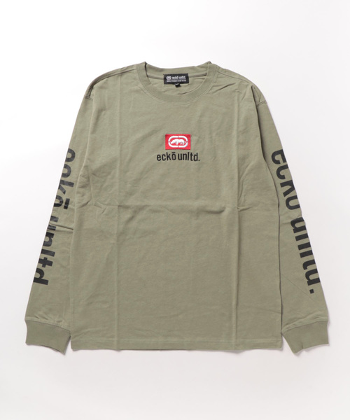 ecko unltd.(エコーアンリミテッド)の「23AW秋冬新作【ecko unltd.】エコーアンリミテッド 長袖 ロングスリーブTシャツ Unisex 綿100% ECM33400(Tシャツ/カットソー・メンズ・ブラック/ホワイト/ベージュ・LL/L/M)」の3枚目の写真