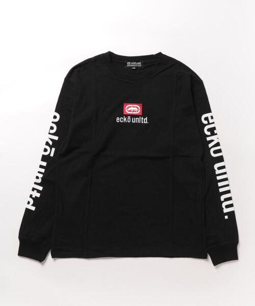 ecko unltd.(エコーアンリミテッド)の「23AW秋冬新作【ecko unltd.】エコーアンリミテッド 長袖 ロングスリーブTシャツ Unisex 綿100% ECM33400(Tシャツ/カットソー・メンズ・ブラック/ホワイト/ベージュ・LL/L/M)」の2枚目の写真