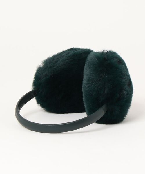 OVERRIDE(オーバーライド)の「OVERRIDE LEATHER FAKEFUR EARMUFF(イヤーマフ・レディース・ベージュ/ブラック/ホワイト/グリーン・57~59cm)」の5枚目の写真