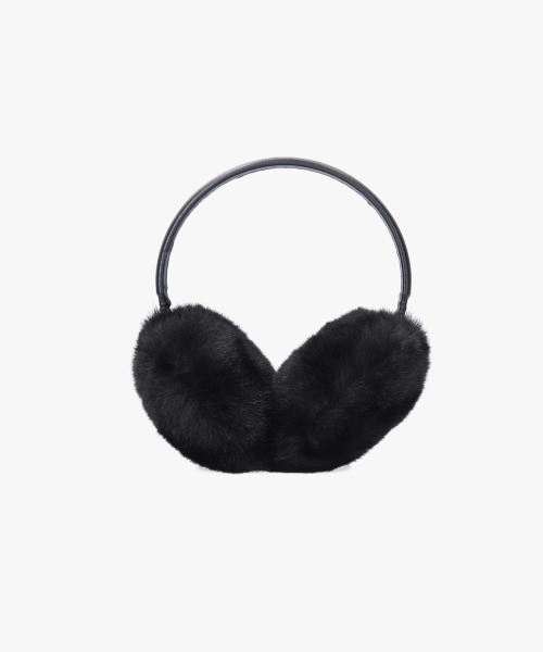 OVERRIDE(オーバーライド)の「OVERRIDE LEATHER FAKEFUR EARMUFF(イヤーマフ・レディース・ベージュ/ブラック/ホワイト/グリーン・57~59cm)」の8枚目の写真