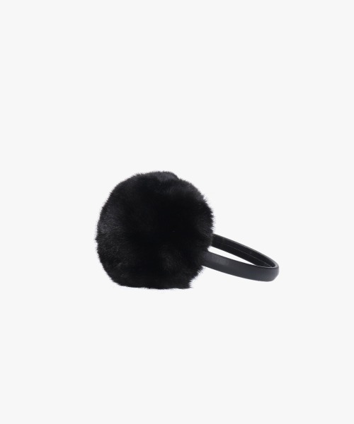 OVERRIDE(オーバーライド)の「OVERRIDE LEATHER FAKEFUR EARMUFF(イヤーマフ・レディース・ベージュ/ブラック/ホワイト/グリーン・57~59cm)」の9枚目の写真