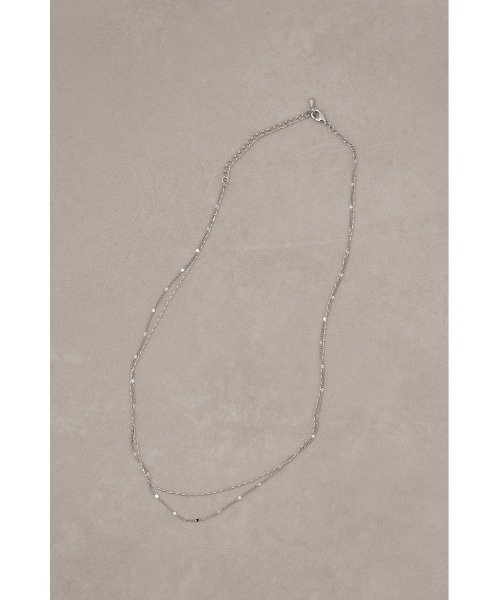 AZUL by moussy（アズールバイマウジー）の「ドットチェーンコンビネーションネックレス（ネックレス・レディース・シルバー/ゴールド系その他・FREE）」の5枚目の写真