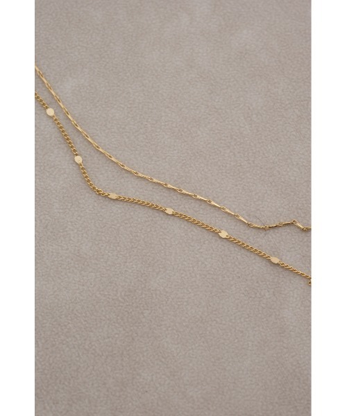 AZUL by moussy（アズールバイマウジー）の「ドットチェーンコンビネーションネックレス（ネックレス・レディース・シルバー/ゴールド系その他・FREE）」の12枚目の写真