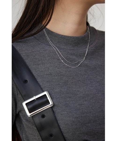 AZUL by moussy（アズールバイマウジー）の「ドットチェーンコンビネーションネックレス（ネックレス・レディース・シルバー/ゴールド系その他・FREE）」の3枚目の写真