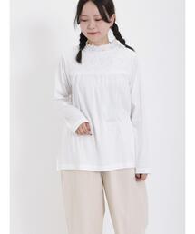 Samansa Mos2 | レース切替カットソー(Tシャツ/カットソー)