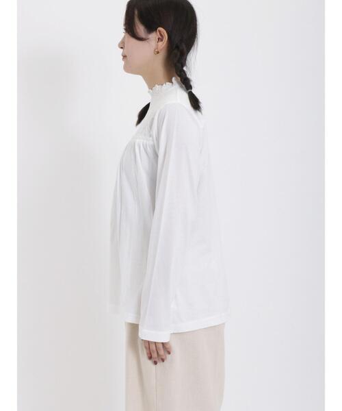 Samansa Mos2（サマンサ モスモス）の「レース切替カットソー（Tシャツ/カットソー・レディース・ブラック/グレー/キナリ/オフホワイト・F）」の19枚目の写真