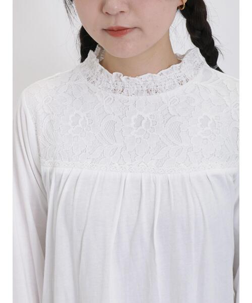 Samansa Mos2（サマンサ モスモス）の「レース切替カットソー（Tシャツ/カットソー・レディース・ブラック/グレー/キナリ/オフホワイト・F）」の21枚目の写真