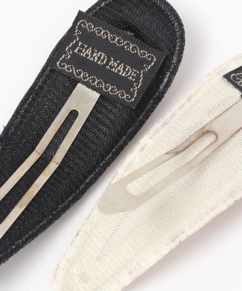 LAKOLE（ラコレ）の「ツイードヘアクリップ / 990606（バレッタ/ヘアクリップ・レディース・ベージュ/ブラック・FREE）」の5枚目の写真