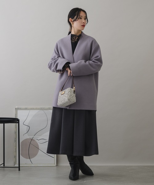 KATHARINE ROSS（キャサリンロス）の「【KATHARINE ROSS】WEB限定 ハラコミニショルダー（ショルダーバッグ・レディース・ブラック/アイボリー/ベージュ・MEDIUM）」の6枚目の写真