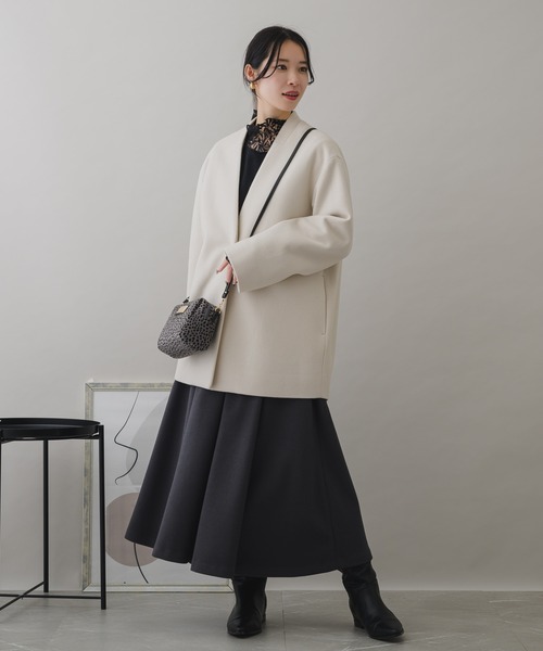KATHARINE ROSS（キャサリンロス）の「【KATHARINE ROSS】WEB限定 ハラコミニショルダー（ショルダーバッグ・レディース・ブラック/アイボリー/ベージュ・MEDIUM）」の13枚目の写真