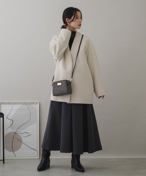 KATHARINE ROSS（キャサリンロス）の「【KATHARINE ROSS】WEB限定 ハラコミニショルダー（ショルダーバッグ・レディース・ブラック/アイボリー/ベージュ・MEDIUM）」の14枚目の写真