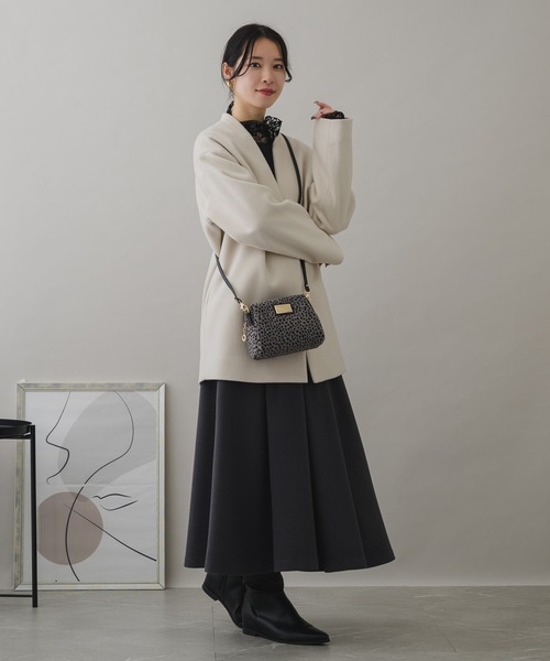 KATHARINE ROSS（キャサリンロス）の「【KATHARINE ROSS】WEB限定 ハラコミニショルダー（ショルダーバッグ・レディース・ブラック/アイボリー/ベージュ・MEDIUM）」の15枚目の写真