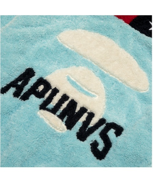 AAPE BY A BATHING APE(エーエイプバイアベイシングエイプ)の「AAPE BUTTON BOA HOODIE(パーカー・メンズ・ライトブルー・MEDIUM/LARGE/SMALL/X-LARGE)」の3枚目の写真