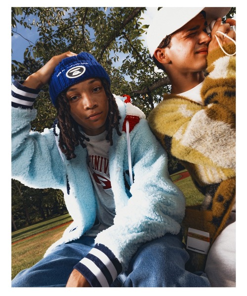 AAPE BY A BATHING APE(エーエイプバイアベイシングエイプ)の「AAPE BUTTON BOA HOODIE(パーカー・メンズ・ライトブルー・MEDIUM/LARGE/SMALL/X-LARGE)」の7枚目の写真
