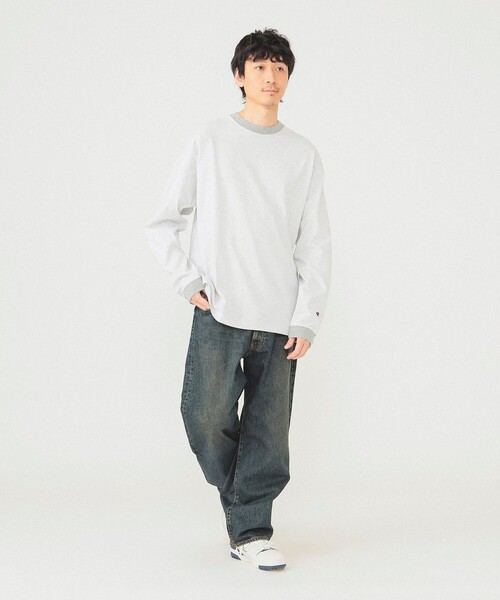 新品 BEAMS別注ULTERIOR スビンコットン ロングスリーブ Tシャツ灰 Brilla per il gusto（ブリッラ ペル イル グスト）【別注