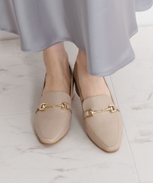 HIMIKO（ヒミコ）の「【Made in Japan】【撥水】ヒールバブーシュビットローファー/641101（ローファー）」