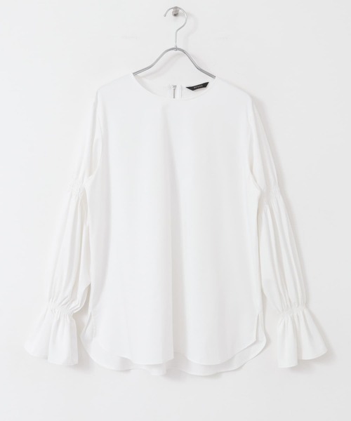 URBAN RESEARCH ROSSO WOMEN（アーバンリサーチ　ロッソ）の「デザインスリーブシャツブラウス（シャツ/ブラウス・レディース・ネイビー/ホワイト・FREE）」の22枚目の写真