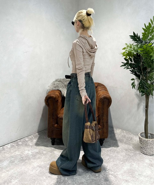 sedacle girl(セダクルガール)の「ウエスタンベルトハンドバッグ(ハンドバッグ・レディース・グレー/ブラウン/ブルー/ダークブラウン・FREE)」の10枚目の写真