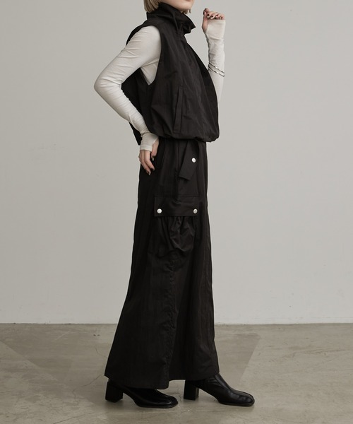 Lui's(ルイス)の「バルーンコンパクトベスト(ベスト・レディース・ブラック/オフホワイト・FREE)」の7枚目の写真