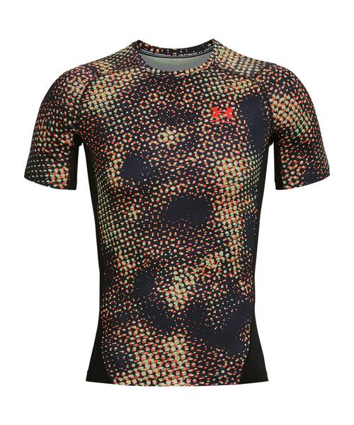 UNDER ARMOUR(アンダーアーマー)の「UAヒートギアアーマー プリント コンプレッション ショートスリーブシャツ(トレーニング/メンズ)(Tシャツ/カットソー・メンズ・ブラック系その他・XXL/M/S/XL/L)」の4枚目の写真