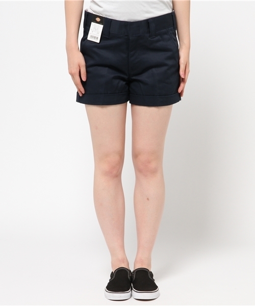 Dickies（ディッキーズ）の「センタープレス入りカラーショーツ（その他パンツ・レディース・グリーン/ダークネイビー/ヘザ－グレー/オレンジ/ベージュ・26inch/27inch/28inch）」の16枚目の写真