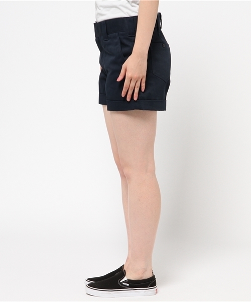 Dickies（ディッキーズ）の「センタープレス入りカラーショーツ（その他パンツ・レディース・グリーン/ダークネイビー/ヘザ－グレー/オレンジ/ベージュ・26inch/27inch/28inch）」の10枚目の写真