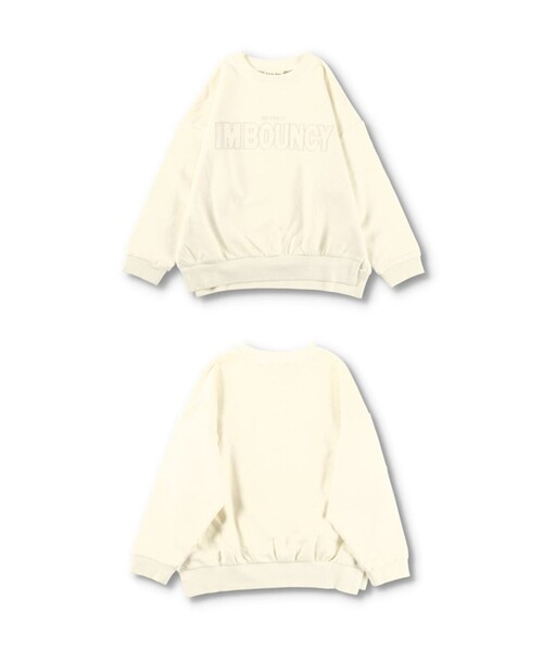 BRANSHES（ブランシェス）の「Happy colorピグメント染めトレーナー（スウェット・キッズ・ピンク/グリーン/アイボリー/サックスブルー/キャメル・100/150/90/130/120/110/140）」の17枚目の写真