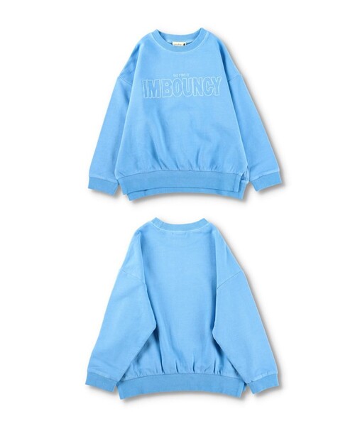 BRANSHES（ブランシェス）の「Happy colorピグメント染めトレーナー（スウェット・キッズ・ピンク/グリーン/アイボリー/サックスブルー/キャメル・100/150/90/130/120/110/140）」の19枚目の写真